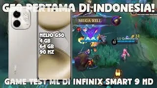 G50 PERTAMA DI INDONESIA 😱 - GAMING TEST MOBILE LEGENDS DI INFINIX SMART 9 HD