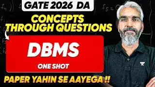 DBMS One Shot for GATE 2026 DA Concepts Through Questions | Vishal Rawtiya Sir