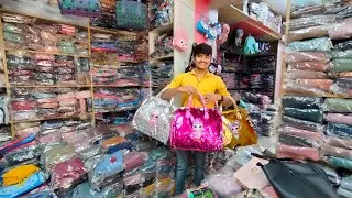 Bangalore Chickpet Wholesale Bag Shop 50Rs Only/Stylish Hand Bags,College Bags,Travel Bags/Shopping