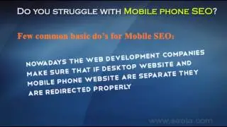 Basic principles of Mobile phone SEO