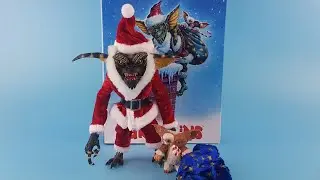 clone neca ultimate Gremlins Santa strip and Gizmo action figure unboxing