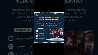 Borderless LED Displays &ndash; Sleek, Stunning & Immersive! #dubaitech #techperformance #uaetech #quality