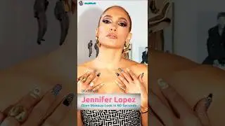 Jennifer Lopez Glam Makeup Look in 60 Seconds! ✨💄 #JenniferLopez #jlo #GlamMakeup #shorts #beauty