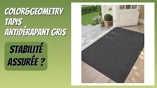 AVIS (2026) : COLOR&GEOMETRY Tapis Antid&eacute;rapant Gris. D&Eacute;TAILS