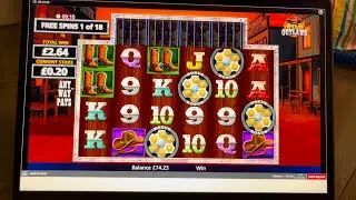 4 Scatter Trigger on Wild Outlaws!