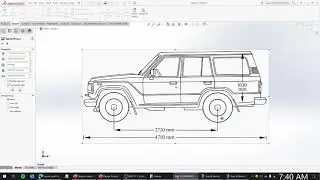 Toyota Land Cruiser  - Vehicle Blueprint 3D Modeling - Solidworks