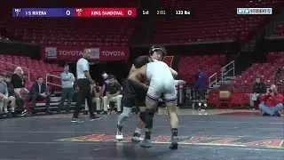 133 LBS: #3 Sebastian Rivera (Northwestern) vs. King Sandoval (Maryland) | 2020 B1G Wrestling