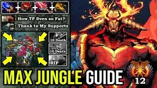 HOW TO MAX JUNGLE SPEED with Crazy Creep Stacks and Counter Everyone 100% Cancer Flying Sven DotA 2