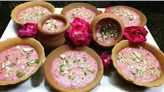 Phirni Gulkand Phirni Indian Dessert