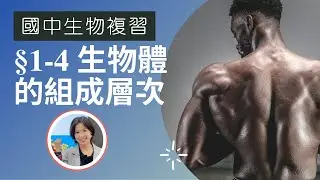 國中生物|CH1-4 生物的組成層次，配合7上自然 2-4生物體的組成層次 (附cc字幕)