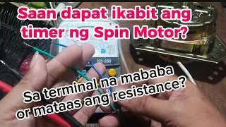 SAAN DAPAT IKABIT ANG LINYA NG TIMER SA SPIN MOTOR #repair #technician #technology #appliances