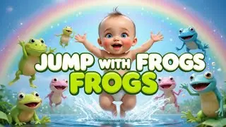 Jump Jump Jungle Song | Baby & Rainbow Frogs 🐸🌈|AIMUSICAL