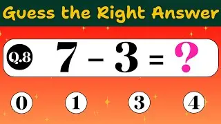 Guess the Right Answer for Subtraction | Subtraction Quiz for Kids | Fun Math Game @yuvisharma_tv25 