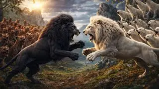 Epic AI Wildlife War | White Lion & White Wolves vs Black Lion & Hyenas | The Great Forest War |