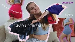 AMAZON SHORTS HAUL | affordable dupes for gymshark/alphalete + more??