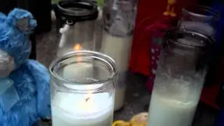 Utica neighbors build a memorial for missing 9-month-old Levon Wameling