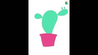 Speedpaint Draw Cactus Cute | Menggambar Kaktus #shorts #cactus