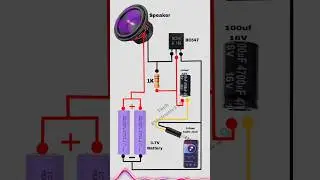DIY Audio Amplifier Circuit 🔊 | Audio amplifier  | #shorts#amplifier #shortsvideo
