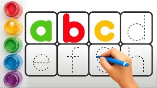 Alphabet Tracing for Toddler along with dotted line, ABC song, Kids rhymes, ABCD, A to Z