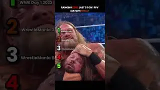 Ranking Edge Last 5 1vs1 PPV Matchs Results #wwe #edge