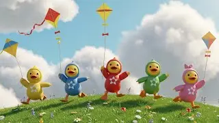 5 Little Ducks Learning Song | Early Learning Nursery Rhymes | Fun Learning for Children