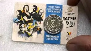 Euro coins 2016: San-Marino, Slovenko, Belgium