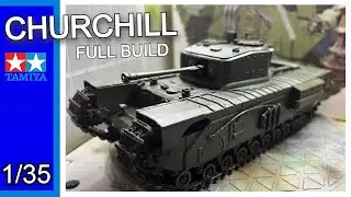 Tamiya 1/35 Churchill Unboxing and full build