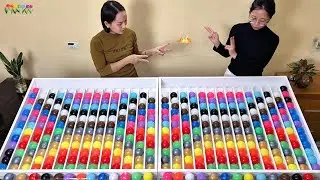 😂 Two Players Chaos in Color Ball Sorting | Satisfying ASMR Puzzle Showdown