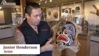 Human Mask by Potlatch Carver Junior Henderson | Northwest Coast Art