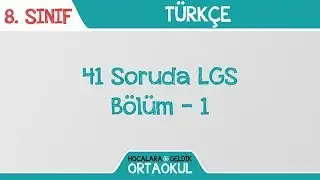 Türkçe 41 Soruda LGS  - 1