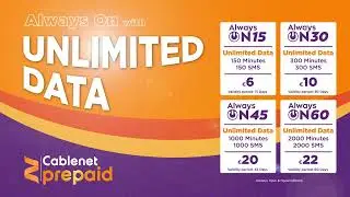ALL Cablenet Prepaid with UNLIMITED DATA