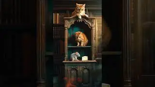 Curious Cat & Cheeky Mouse | Dreamy Cinematic Moment #ai #cat #aiart