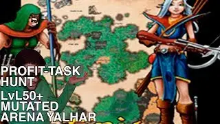 Tibia - Paladin lvl 50+ 150k/hr + TASK + PROFIT  _ Arena Yalahar