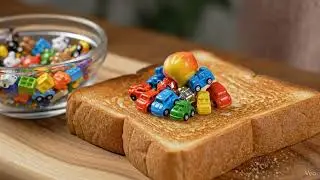 ASMR toast spreading | Relaxing & Satisfying ASMR sound | Toast Spreading #asmr #viral 