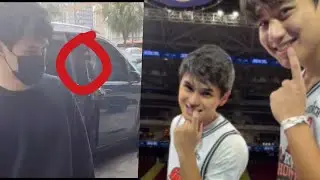 Bianca inihatid si Dustin sa Araneta para sa Shoot of Asia Basketball Game, hindi kasi makapanood