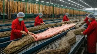 Inside the Snake-Leather Factory: From Raw Skin to Luxury Jacket (Full Process)