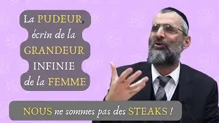 La PUDEUR, écrin de la GRANDEUR INFINIE de la FEMME : Nous ne sommes pas des STEAKS ! Rav Ron Chaya