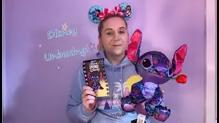 DISNEY UNBOXING! Stitch Crashes Disney! January soft toy plush and pin 1/12 Beauty and the Beast