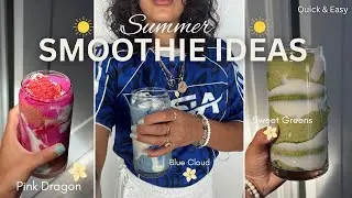 3 Easy Smoothie Ideas For The Summer - gut-friendly, natural energy + healing ingredients