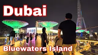 Ain Dubai World&rsquo;s Tallest Ferris Wheel on Bluewaters Island  Walking Tour (4K) 🇦🇪