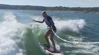 Wake surfing on Lake Travis | FOX 7 Austin