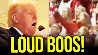 Trump Brutally BOOED&hellip; Realizes EVERYONE HATES Him