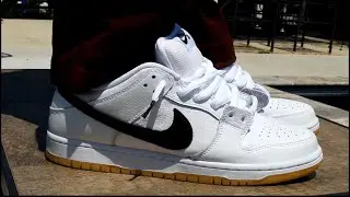 Nike SB Dunk Low White Gum Review and on Feet #nikesb #nikesbdunk #dunks