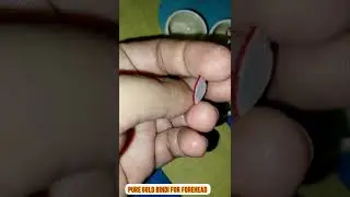 Pure gold Forehead Bindi Design, my gold bindi design #my #viralvideo #viralvideo #gold ,dream