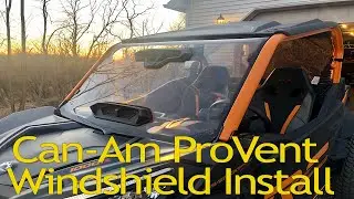 Assembly and Install:  Can-Am ProVent Windshield on Maverick Sport X RC