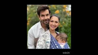 #rochelle Rao and Keith sequeira with their little one Josephine
