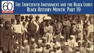 The Thirteenth Amendment and the Black Codes  Black History Month, Part 19