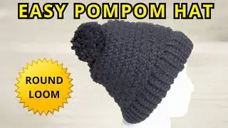 How to Loom Knit an Easy Spiral Stitch Hat | Beginner-Friendly Round Loom Project