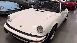 Cold Start Numbers Matching 45k Original Mile 1983 Porsche 911SC Cabriolet Grand Prix White
