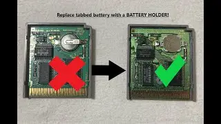 How to install a CR1616 Battery Holder in your Game Boy or Game Boy Color Game Carts